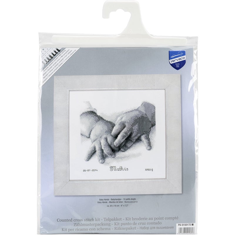 Vervaco Counted Cross Stitch Kit Baby Hands PN-0150172 - Image 1